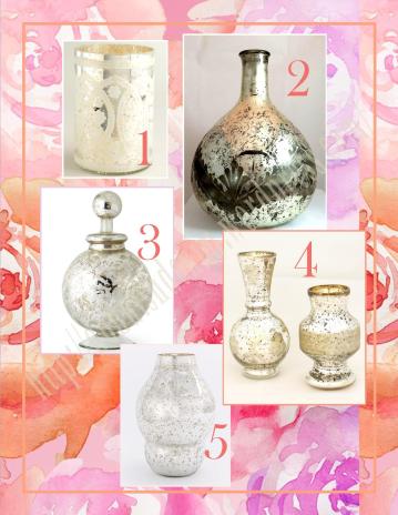 Mercury Glass Vases